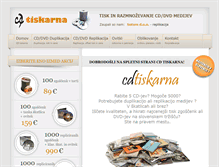 Tablet Screenshot of cd-tiskarna.com